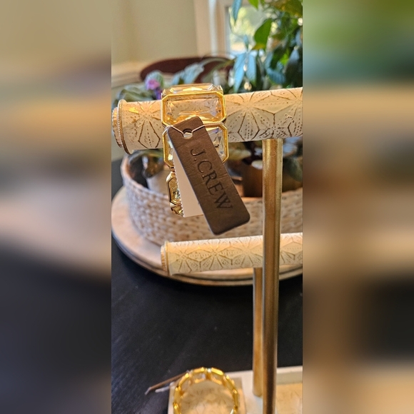 J. Crew Rectangle Stone (Clear) Bracelet - Picture 5 of 8